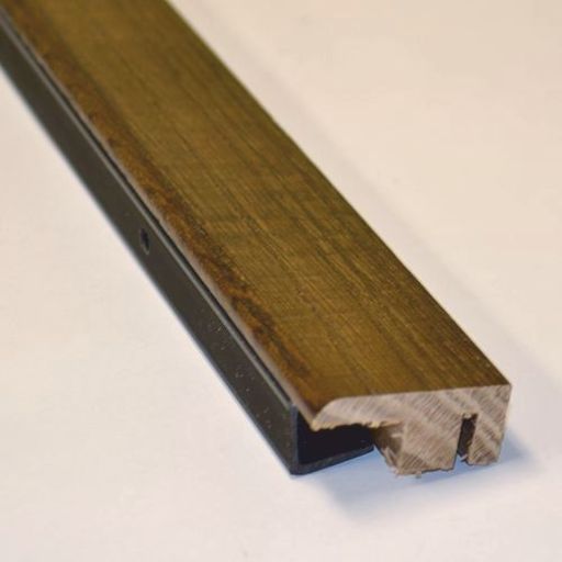 Solid Dark Oak End Profile Threshold, Lacquered, 90cm