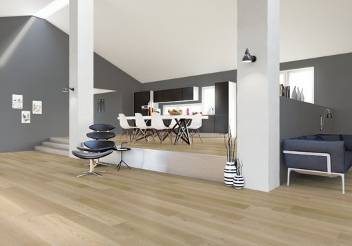 Junckers Nordic Oak Boulevard Solid Wood Flooring, Ultra Matt Lacquered, Harmony, 185x20.5mm