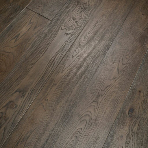 Tradition Antique Engineered Oak Flooring, Distressed. Brushed, Black Oiled, 220x15x2200mm