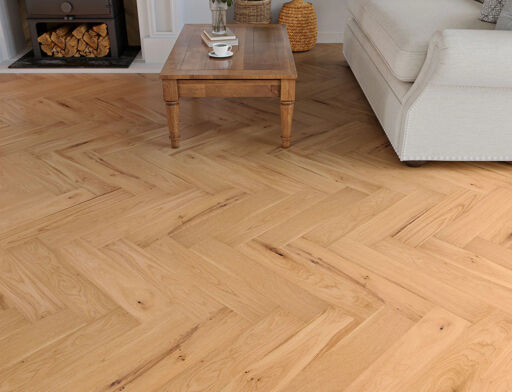 Lodingen Engineered Oak Flooring, Herringbone, Rustic, Brushed & Oiled, 125x15x600mm Image 2
