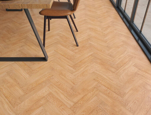 Fauske Engineered Oak Flooring, Herringbone, Rustic, Brushed & Oiled, 80x20x350mm Image 2