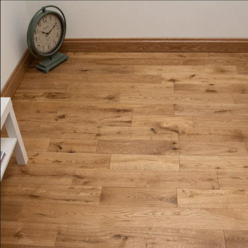 Chene Engineered Oak Flooring, Brushed, Oiled, 190x20x1900mm Image 1