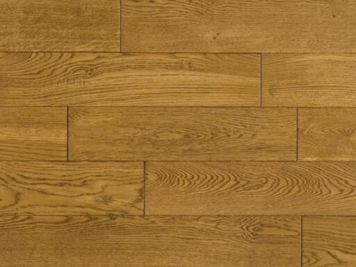Elka Golden Oak Solid Wood Flooring, Distressed, Lacquered, RLx130x18mm Image 1