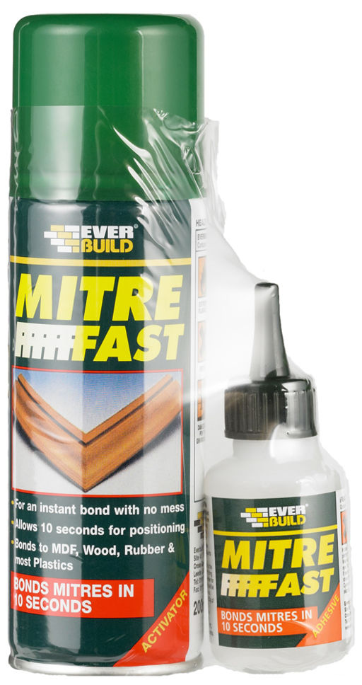 Everbuild Mitre Fast Adhesive Bottle, 50g Image 1