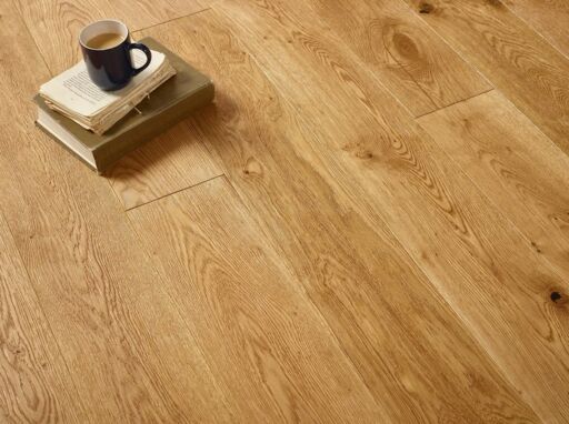Evolve Chelsea, Engineered Oak Flooring, Natural, Handscraped, Deep Brushed & Lacquered, 180x20x1860mm Image 2