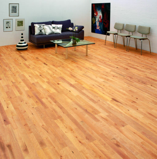 Junckers Beech Solid 2-Strip Wood Flooring, Silk Matt Lacquered, Variation, 129x22mm Image 5