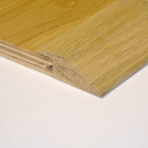Unfinished Solid Oak Reducer Threshold, 60x15mm, 2.4m Image 2