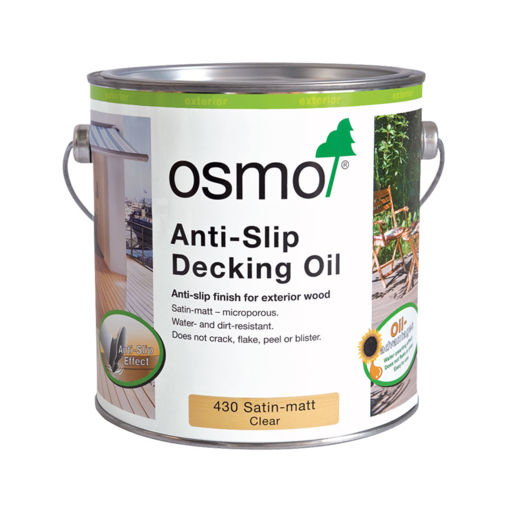Osmo Anti-Slip Decking Oil, Satin, 2.5L Image 1