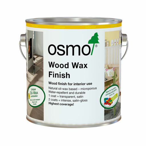 Osmo Wood Wax Finish Intensive, Snow, 0.75L Image 1