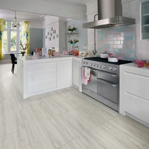 Polyflor Camaro Bianco Oak Wood Plank Versatile Vinyl Flooring, 184.2x1219.2mm Image 3