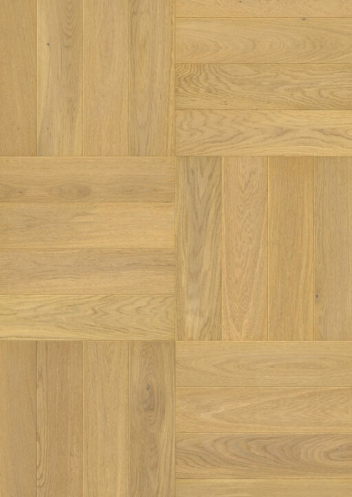 QuickStep Disegno Pure Light Oak Engineered Parquet Flooring, Extra Matt Lacquered, 145x13.5x580mm Image 2