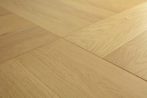 QuickStep Disegno Pure Light Oak Engineered Parquet Flooring, Extra Matt Lacquered, 145x13.5x580mm Image 6
