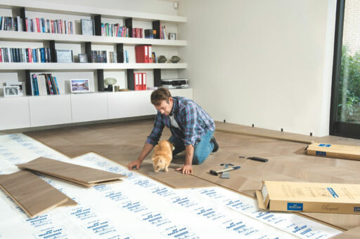 QuickStep Intenso Eclipse Oak Engineered Parquet Flooring, Oiled, 310x13x600mm Image 3