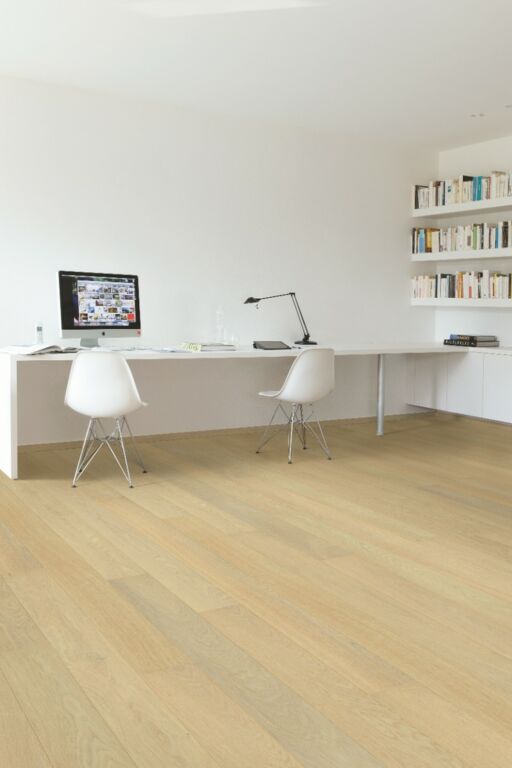 Quickstep Compact Lily White Oak Engineered Flooring, Brushed & Extra Matt Lacquered, 145x13x2200mm Image 2