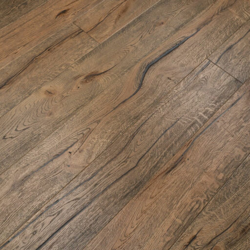 Tradition Antique Oak Engineered Flooring, Rustic, Distressed, Brushed, Dark Brown, 190x20x1900mm Image 2
