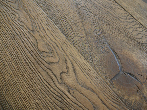 Tradition Antique Oak Engineered Flooring, Rustic, Distressed, Brushed, Dark Brown, 190x20x1900mm Image 3
