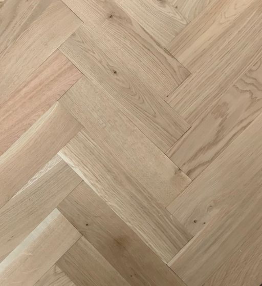 Tradition Classics Engineered Oak Parquet Flooring, Unfinished, Rustic, 70x15x350mm Image 1