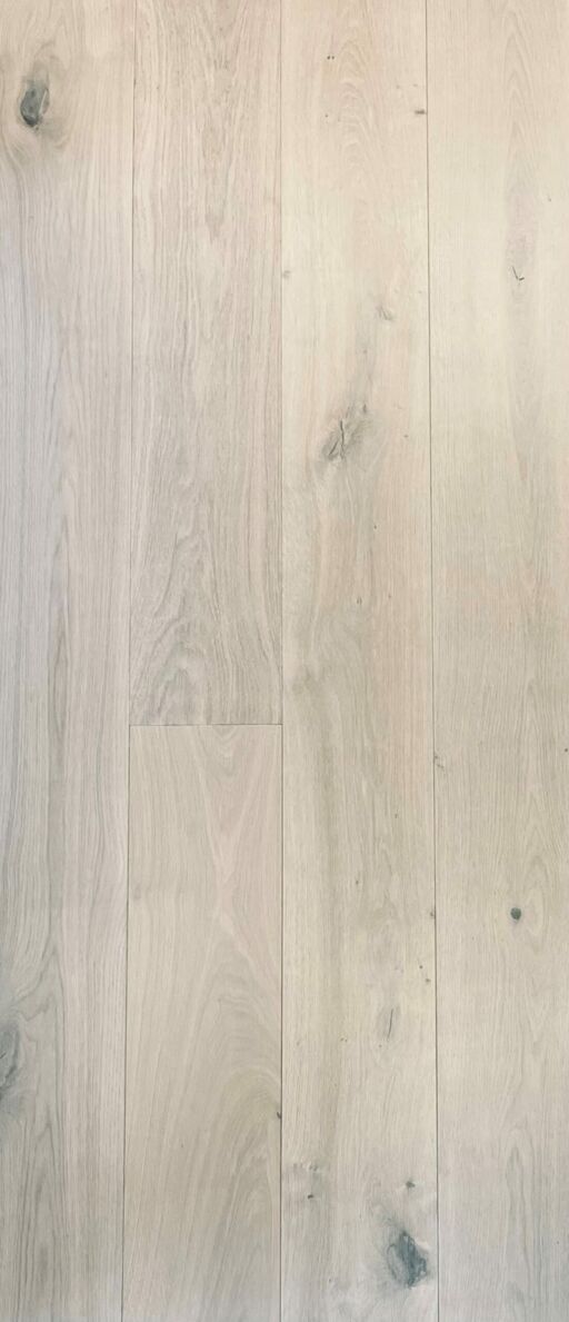 Tradition Classics Oak Engineered Flooring, Rustic, Brushed, White Matt Lacquered, 190x14x1900mm Image 1