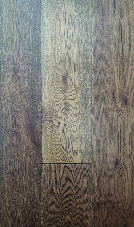 Tradition Classics Oak Engineered Flooring, Tumbled, Rustic, Dark Stained, Lacquered, 190x14x1900mm Image 1