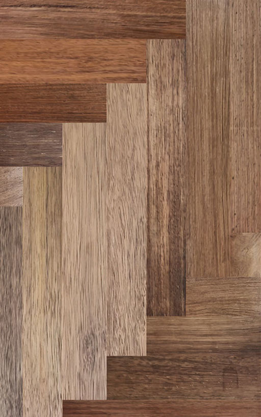 Tradition Classics Solid Merbau Parquet Flooring Blocks, Unfinished, Natural, 18x70x230 mm Image 3