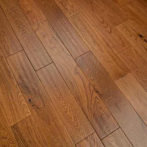 Tradition Engineered Golden Oak Flooring, Handscraped, Rustic, Lacquered, RLx125x18mm Image 3