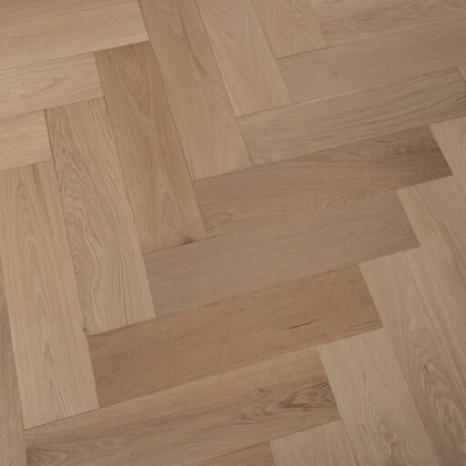 Tradition Engineered Oak Parquet Flooring, Herringbone, Prime, Unfinished, 150x14x600mm Image 3