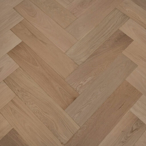 Tradition Engineered Oak Parquet Flooring, Herringbone, Prime, Unfinished, 150x14x600mm Image 2