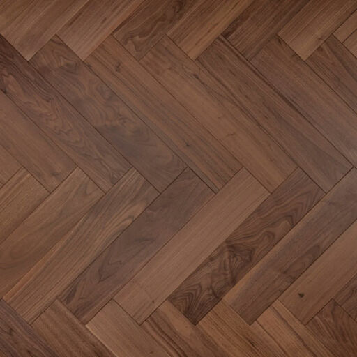 Tradition Walnut Herringbone Engineered Parquet Flooring, Natural, UV Oiled, 125x14x600mm Image 3