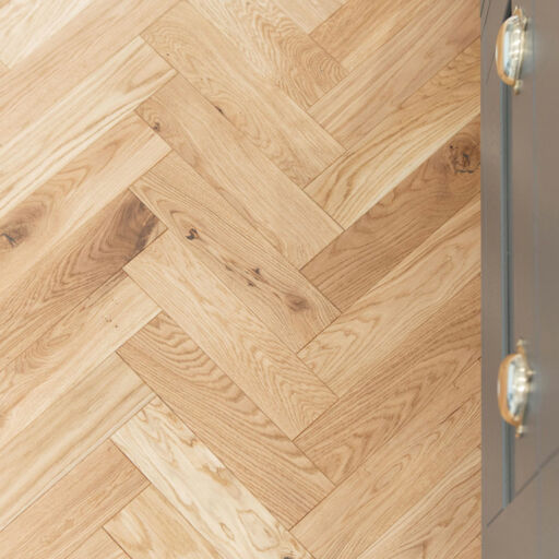 V4 Deco Parquet, Brushed Matt Engineered Oak Flooring, Rustic, Brushed & Matt Lacquered, 90x14x400mm Image 3