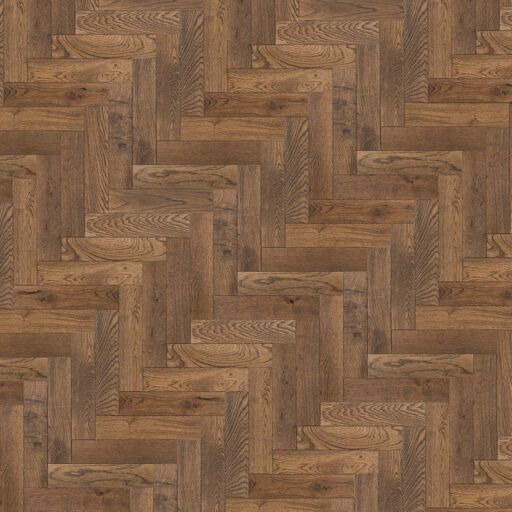 V4 Deco Parquet, Tannery Brown Engineered Oak Flooring, Rustic, Distressed & UV Colour Oiled, 90x14x400mm Image 3