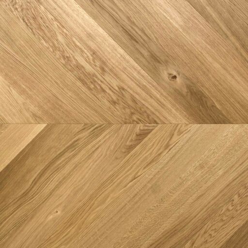 V4 Tundra Chevron, Natural Oak Engineered Flooring, Rustic, Brushed & UV Oiled, 90x9x610mm Image 1