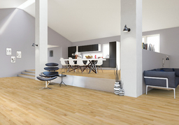 Junckers Light Ash Solid 2-Strip Wood Flooring, Ultra Matt Lacquered, Classic 129x14 mm