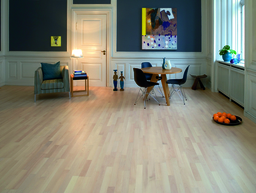Junckers Nordic Beech Solid 2-Strip Wood Flooring, Ultra Matt Lacquered, Harmony, 129x22mm