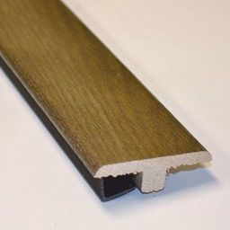 Solid Dark Oak T-Shaped Threshold, Lacquered, 90 cm
