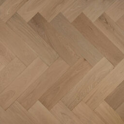Tradition Engineered Oak Parquet Flooring, Herringbone, Prime, Unfinished, 150x14x600mm