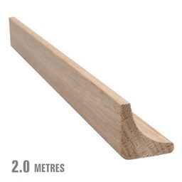 Unfinished Solid Oak Scotia Beading, 19x19 mm, 2.0 m