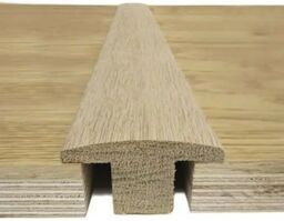 Traditions Solid Oak T-Shape Threshold, Unfinished, 20mm, 0.9m
