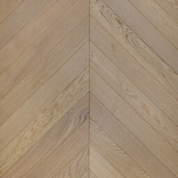 V4 Tundra Chevron, Seashell Engineered Oak Flooring, Rustic, Brushed & UV Oiled, 90x9x610mm