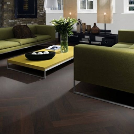 Kahrs Smoked Oak Natural Oil Herringbone Engineered Flooring, 70x490x11 mm