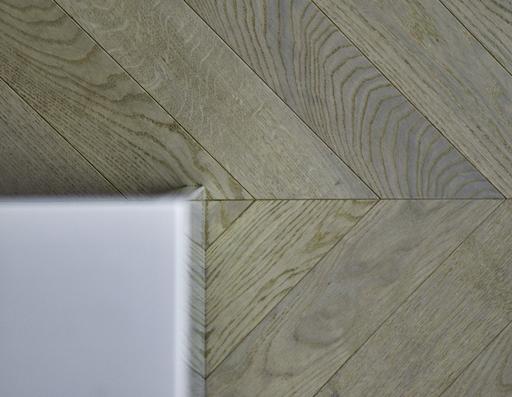 V4 Wood Flooring Misty Grey Chevron (Left), Engineered, 90mm x 9mm x 610mm