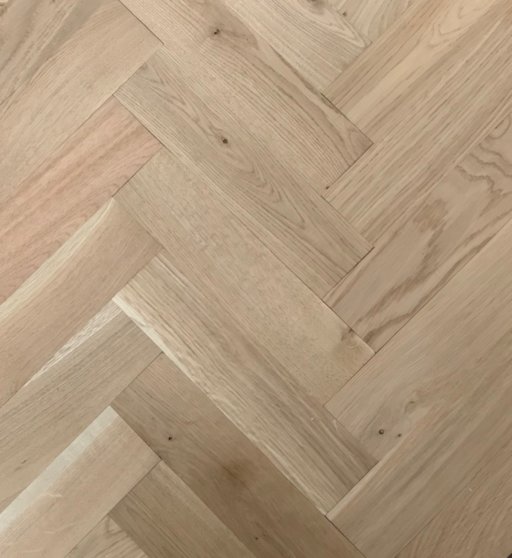 Tradition Classics Herringbone Engineered Oak Parquet Flooring, Unfinished, Rustic, 70x20x280 mm