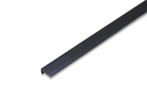 Tradition Select Wide Dark Grey Aluminium Edge Beading, Grey Aluminium Edge Profile, 40x10x2700mm