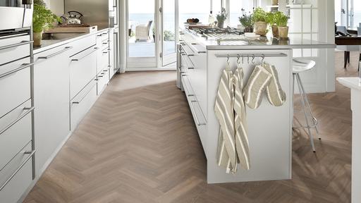Kahrs Dry Back Herringbone Tiveden Dry Back Herringbone LVT Flooring, 102x2.5x457mm