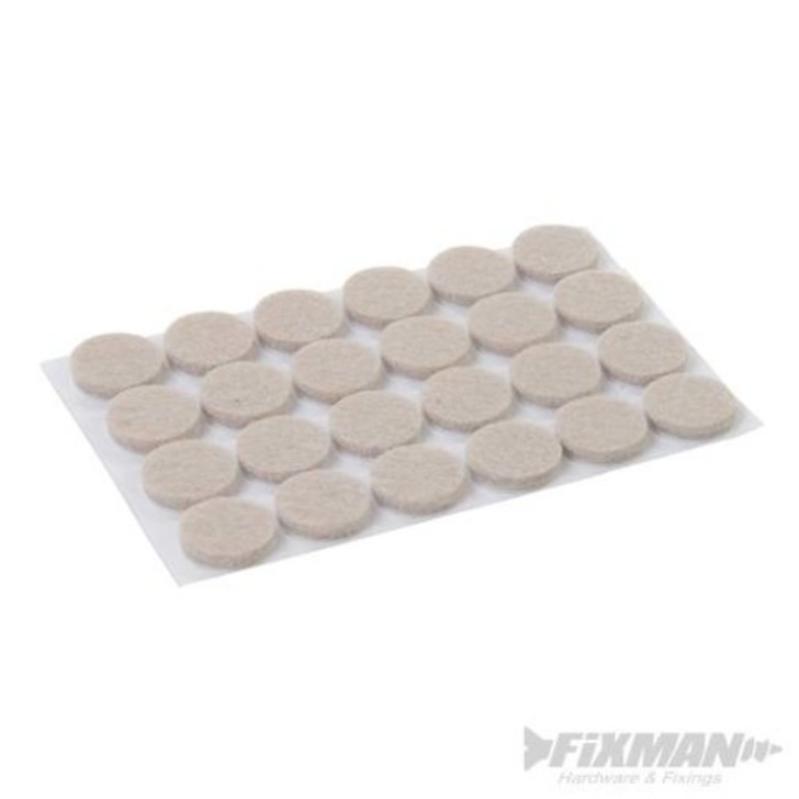 Self-Adhesive Felt Pad Protectors, 20 mm, 24 pcs