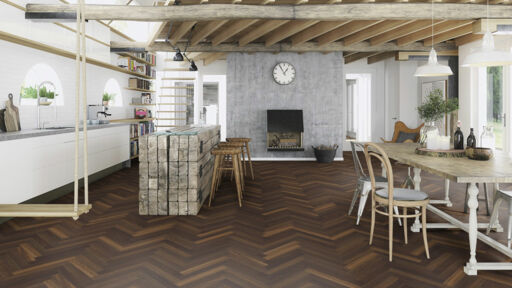 Boen Prestige Nature Smoked Oak Engineered 2 Layer Parquet Flooring, Matt Lacquered, 70x10x470mm