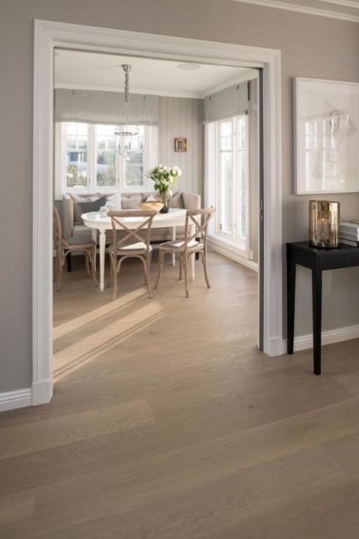 Boen Sand Oak Engineered Flooring, Brushed, Oiled, 209x3.5x14mm