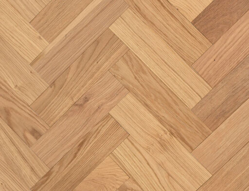 Maloy Engineered Oak Flooring, Herringbone, Rustic, Brushed & Oiled, 80x10x300mm