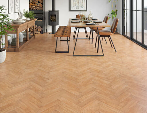 Fauske Engineered Oak Flooring, Herringbone, Rustic, Brushed & Oiled, 80x20x350mm
