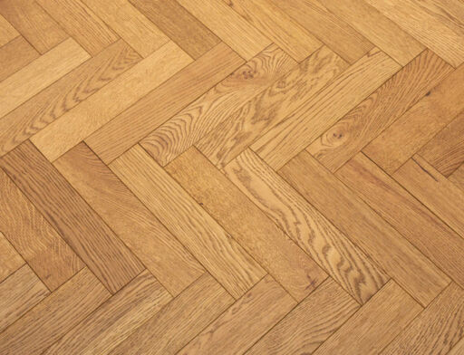 Trofors Engineered Oak Flooring, Herringbone, Rustic, Golden Brushed & Oiled, 80x20x350mm