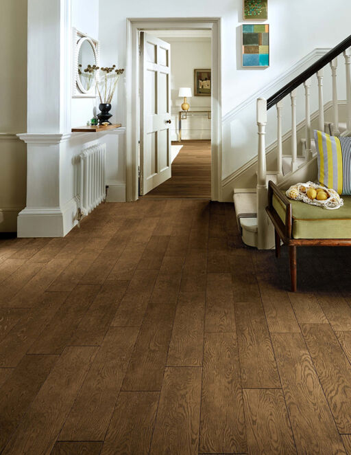Chene Engineered Oak Flooring, Cognac Brushed & Lacquered, 150x12xRLmm